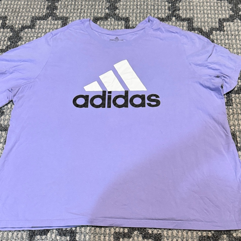 adidas Purple Short Sleeve Tee